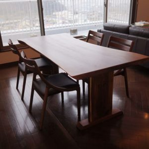 ウォルナット一枚板テーブル