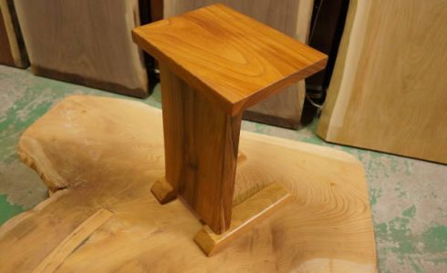 無垢板小テーブル