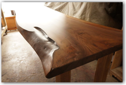 木一枚板デスク