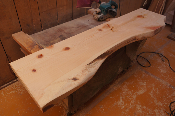 天然木一枚板キッチンカウンター