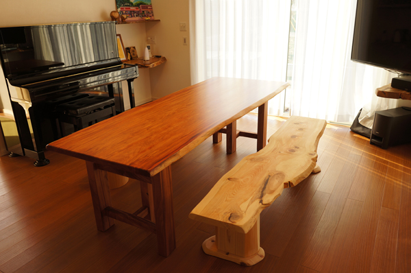 一枚板ダイニングテーブルセット