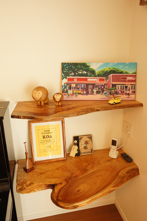 クスノキ一枚板棚板