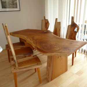 欅一枚板ダイニングテーブル