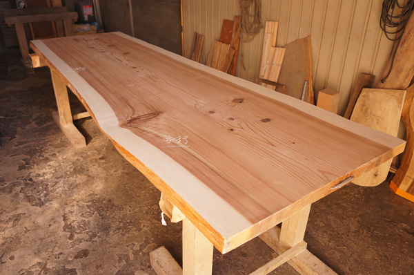 杉一枚板カウンター