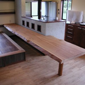 天然木一枚板カウンターテーブル