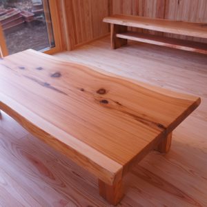 杉一枚板センターテーブル