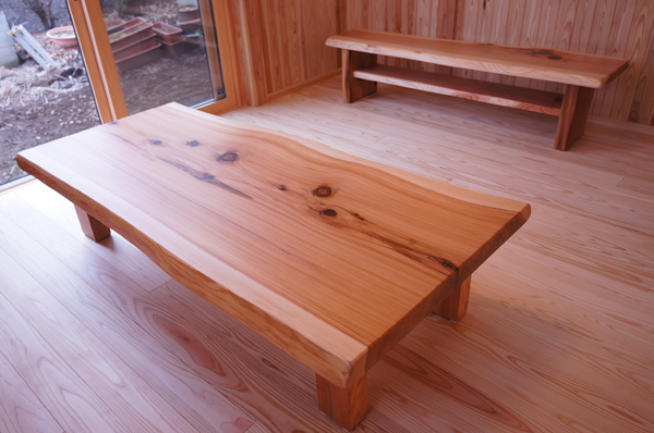 杉一枚板センターテーブル