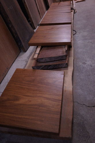 店舗用無垢テーブル天板