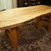 栃一枚板テーブル