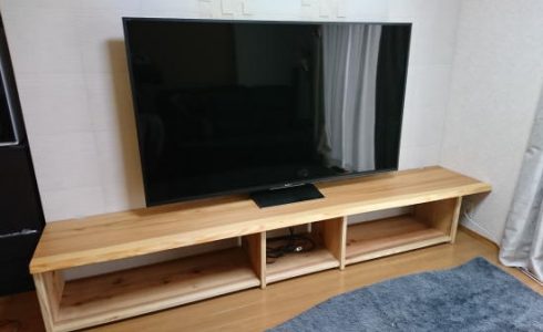 天然木一枚板テレビ台