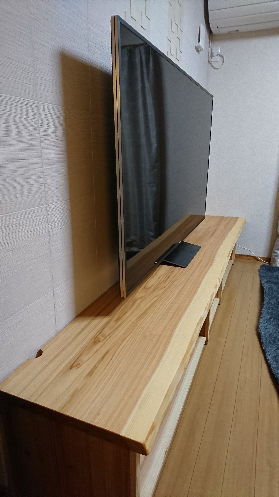 杉一枚板テレビ台