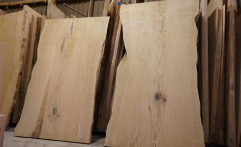 一枚板テーブル二枚