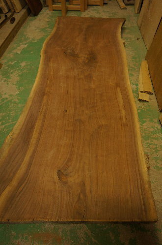 ウォルナット一枚板天板
