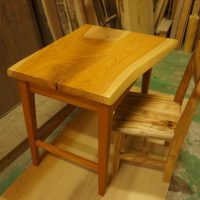 一枚板天板デスク