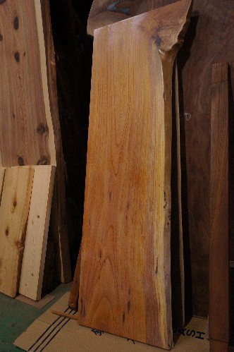 ケヤキ一枚板棚板