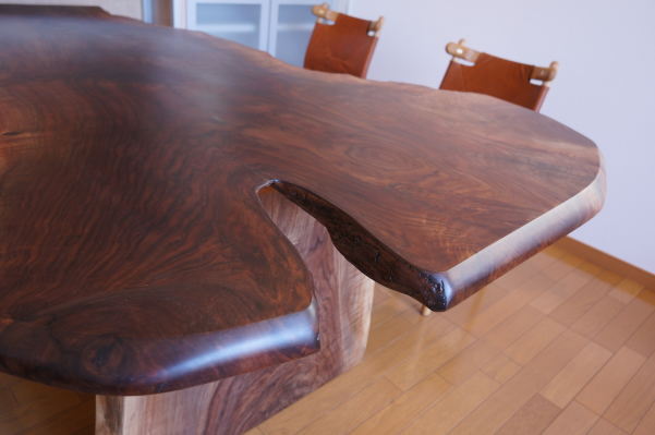 ウォルナット一枚板天板