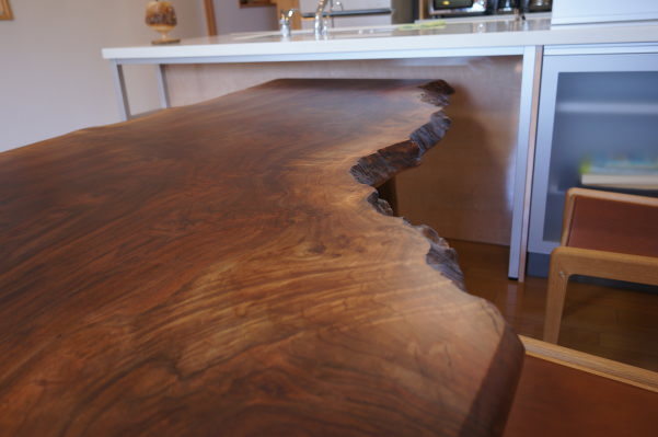 ウォルナット一枚板天板天然