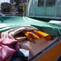 一枚板家具納品準備