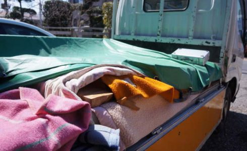 一枚板家具納品準備