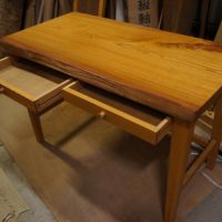 天然木一枚板天板デスク