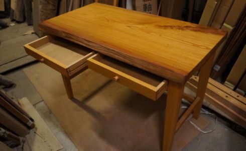 天然木一枚板天板デスク