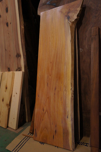 ケヤキ一枚板棚板