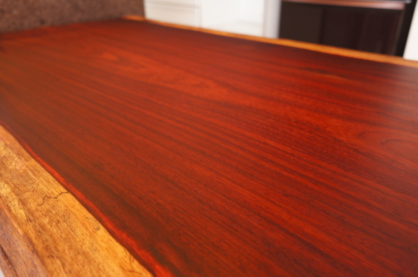 紅紫檀一枚板テーブル
