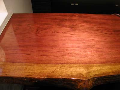 ブビンガ一枚板カウンターテーブル