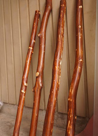 皮付き丸太　取っ手