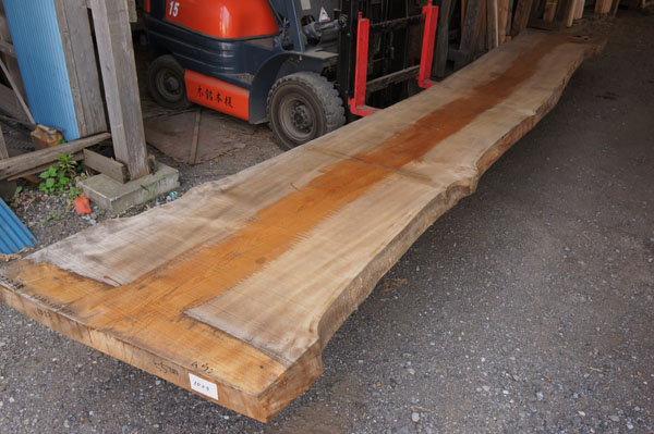ケヤキ一枚板カウンター材