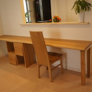 天然木一枚板カウンターテーブル