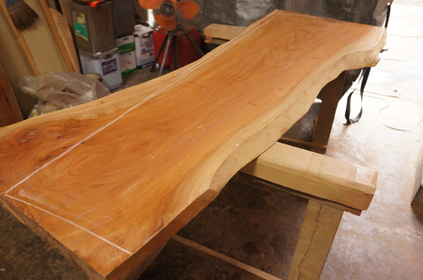 無垢一枚板テレビ台