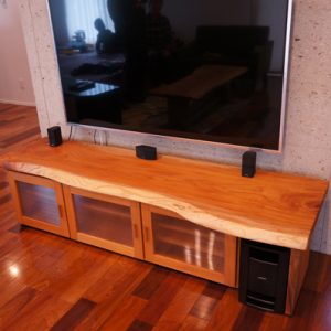 無垢一枚板テレビ台