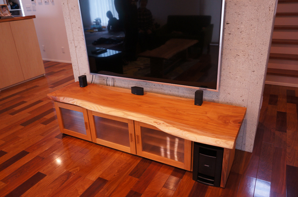 無垢一枚板テレビ台