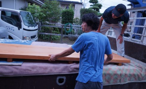 天然木カウンター