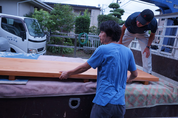 天然木カウンター