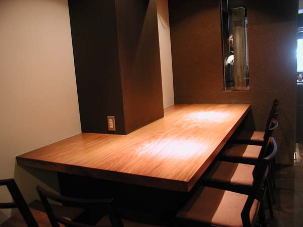 一枚板カウンター