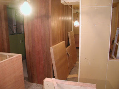 店舗一枚板カウンター作成