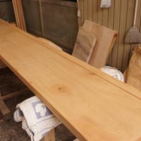 ケヤキ一枚板カウンター