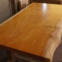 ケヤキ一枚板天板