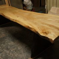 栃一枚板テーブル