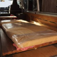 一枚板テーブルの梱包