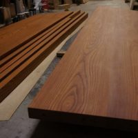 ケヤキ無垢カウンター