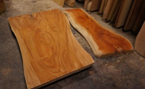 ケヤキ一枚板ダイニングテーブル