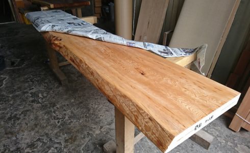 天然木一枚板カウンター