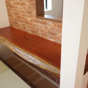 天然木一枚板カウンター