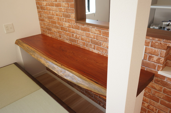 天然木一枚板カウンター