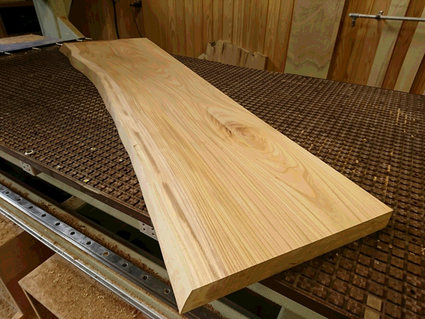 ケヤキ一枚板玄関敷台