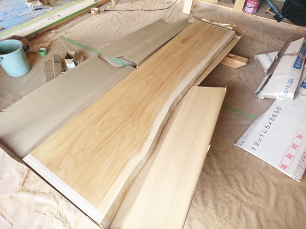 無垢一枚板玄関敷台