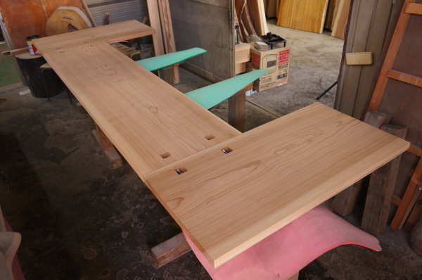 杉一枚板カウンター